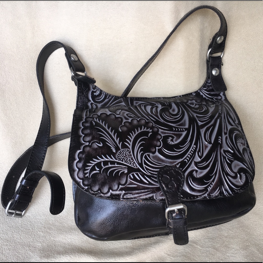 Patricia Nash Tooled Leather Crossbody/Shoulder Purse